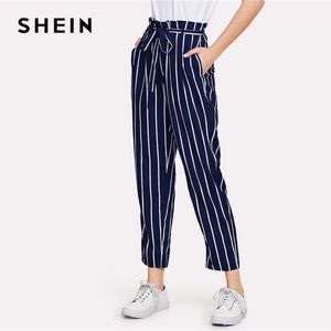 High Waisted Stripped Pants